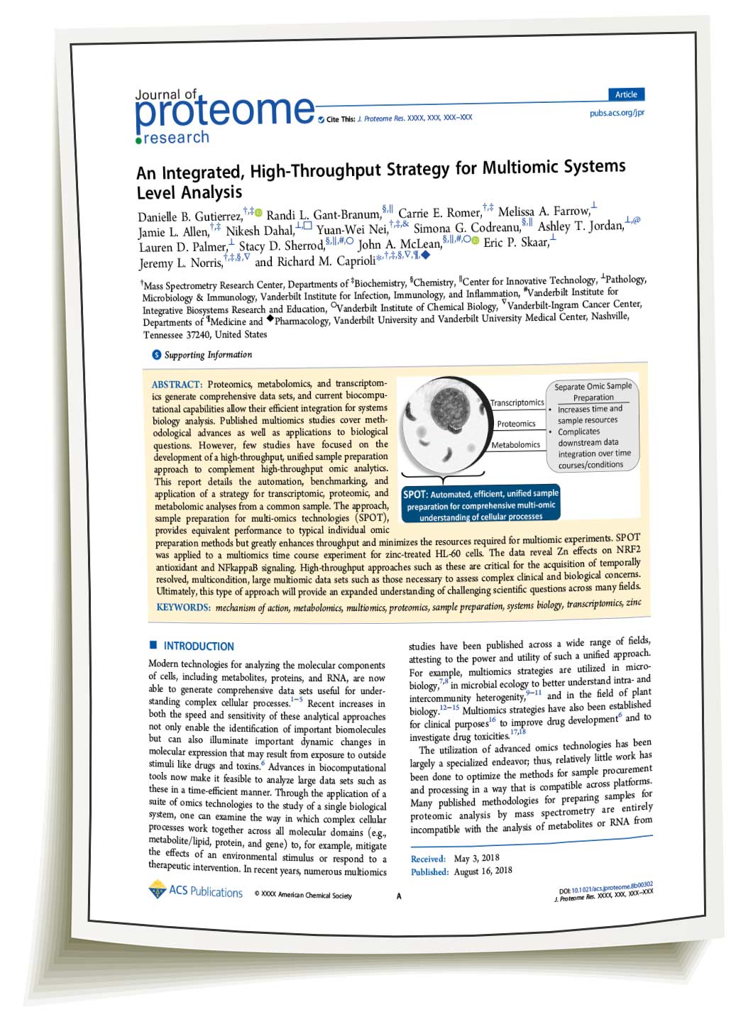 Rapid Digestion Trypsin in J. Proteome Research