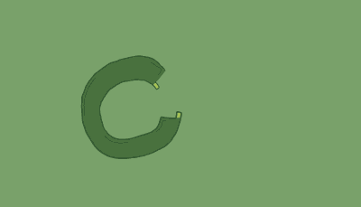 One yellow insert ligates to an open plasmid, completing it